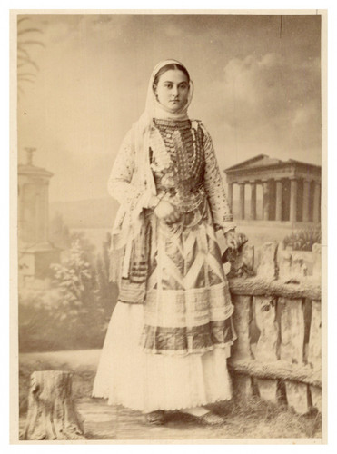 Grèce jeune femme costume - grèce,,