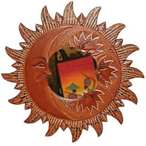Miroir soleil lune - lune, cm