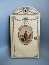 Ancien Carnet De Bal Art Nouveau Décor Peint À La Main Et Gravure De Gentilhomme