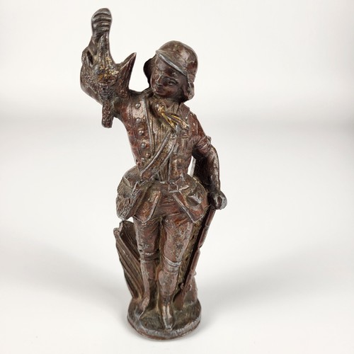 Chasse sculpture régule - -,