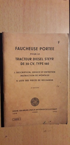 Steyr faucheuse portée - , sur