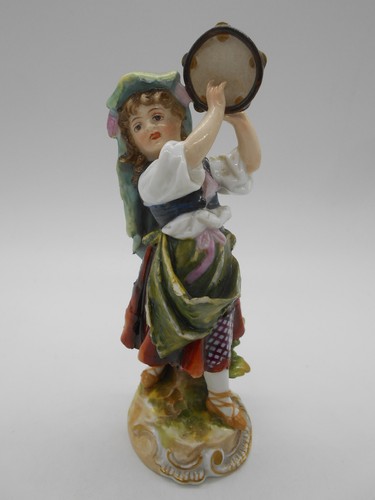 Figurine danseuse tambourin - figurine,