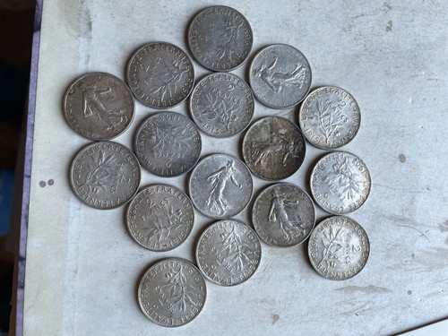 Lots pièces francs - 16,