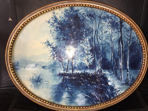 Tableau ancien aquarelle - tableau,