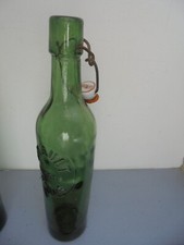 Antique Brault Glass Beer Bottle