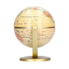 Mini World Map Globe English Edition Desktop Rotating Earth Geography Globe