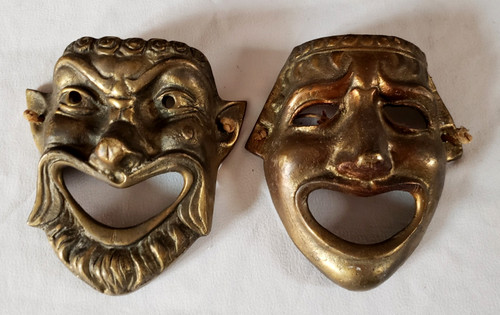 Masques anciens bronze - masques,