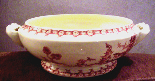 Ancienne soupiere porcelaine - ancienne,