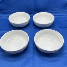 Set of 4 Pillivuyt Cereal Bowls 5 3/4” White Porcelain