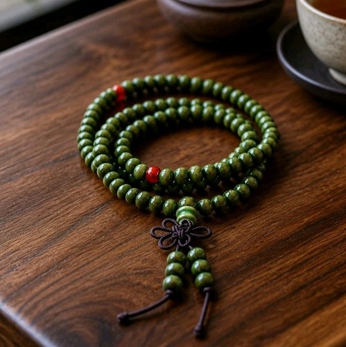 Mala 108 perles vertes - mala,