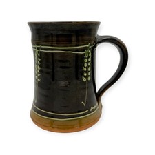 Vintage Studio Pottery Tankard by Andrew Crouch – Wheat Sheaf Lustre Design Mug