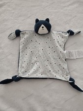 Doudou Plat Chat Tigre Bleu