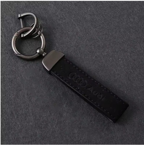 Porte clés audi cuir noir - audi, en