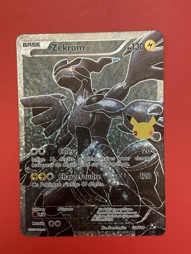 Carte pokémon zekrom 114 - zekrom, 114/114
