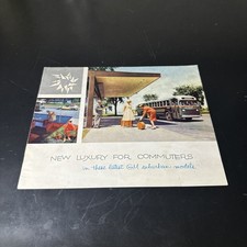 Vintage GM Coach Bus Suburban New Luxury Advertising Brochure