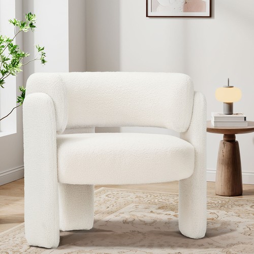 Bois solide fauteuil baril - bois,