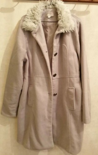 Manteau gris polyester - , à