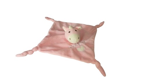 Doudou âne plat corsica rose - doudou,