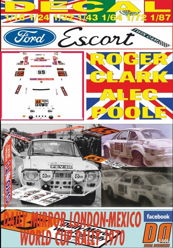 Decal ford escort - ford, cam