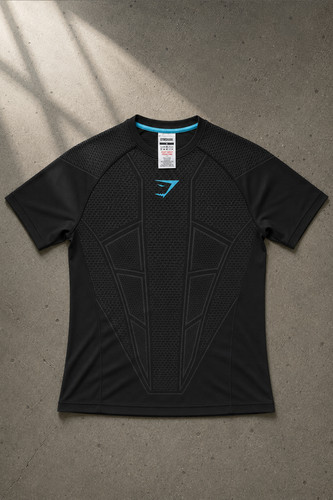 Shirt gymshark onyx bleu - gymshark,