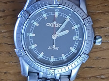 Adidas montre no chronograph MEN'S Watch 10 0049 SILVER METAL 20 ATM steel