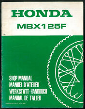 Revue d'Atelier complémentaire HONDA MBX 125 F2 ( 13 cv ) JC 16 Manuel Technique