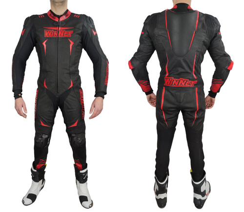 Combinaison course cuir - course, en