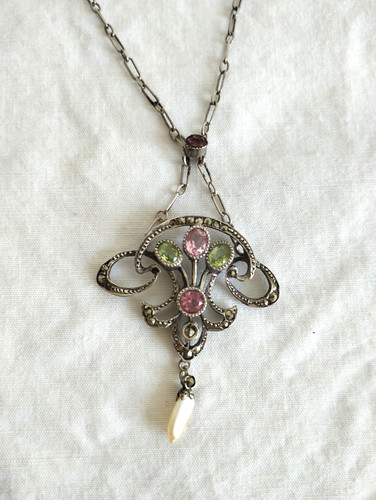 Ancien collier argent massif - ancien,