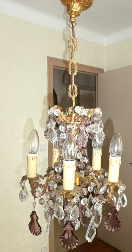 Magnifique lustre pampilles - magnifique,