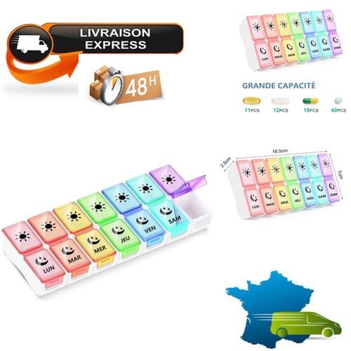 Pilulier semainier jours 14 - jours,