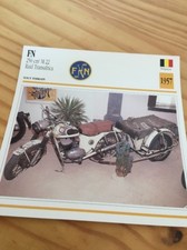 FN 250 cm3 M22 Raid Transafrica 1957 Carte moto Collection Atlas Belgique
