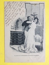 Old postcard Napoleon 1st Emperor of the French DEMOISELLE D'HONNEUR of the EMPRESS