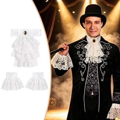 Jabot dentelle avec - en,