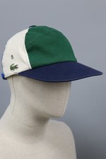 LACOSTE Vintage Used Cottone made In France ADULT 5 Panel cap One Size