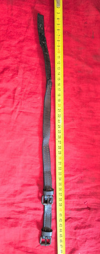 Courroie cuir double - double, boucles