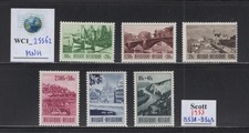 WC1_25562.BELGIUM. 1953 PRO ARDENNE-MEUSE TOURISM set. Sc.B538-B543. MNH