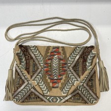 Antik Batik Beaded Cotton Crossbody Purse
