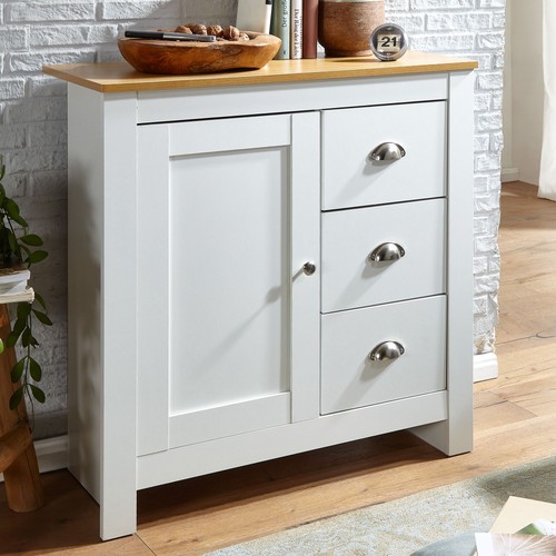 Finebuy blanc chêne - blanc,