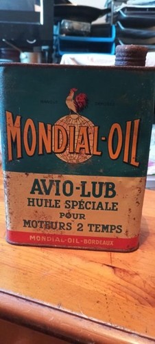 Ancien bidon huile auto moto - bidon,