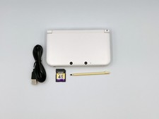 Console Nintendo 3DS XL LL Blanche Chargeur SD Modèle Japon Testé Fonctionnel...