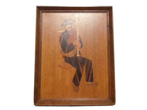 Tableau marqueterie joueur