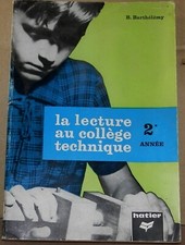 Livre La lecture au collège