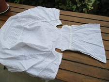 antique cotton chair seat cover (1900) 39 cm x 30 cm