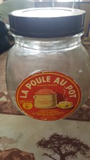 Ancien bocal pot en verre "La
