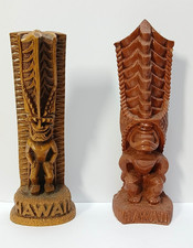 CoCo  Joe's 1991) & HIP (1964-88) Lono Tiki God x 2; Hawaiian; Vintage; 2 Tikis