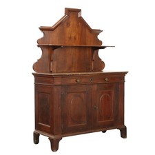 Buffet Ancien Noyer Tiroirs Italie du Centre XIXe Siècle Original