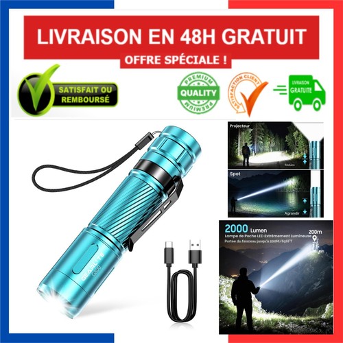 Lampe torche led rechargeable - lampe,