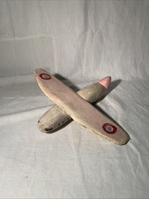 Ancien Avion Jouet Bois