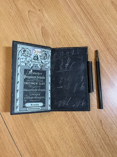 Ancien carnet ardoise patent - ancien,