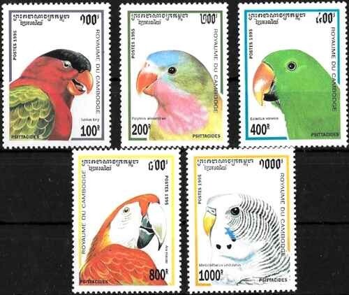 Timbres oiseaux perroquets - oiseaux,
